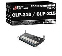 Pulpo Cartucho - Toner CLP-310 / CLP-315 Negro Compatible con Samsung CLT-K4092S-Remanufacturado - Valido para Impresoras Samsung CLP-310 Series/CLP-315 Series/CLX-3170 Series/CLX-3175 Series