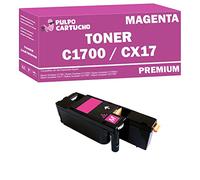 Pulpo Cartucho - Toner Genérico C1700 / CX17 Magenta Compatible con Epson C-1700 / CX-17 / Ref. C13S050612 - Valido para Impresoras Aculaser C1700N, C1750W, CX17, CX17NF, CX17WF