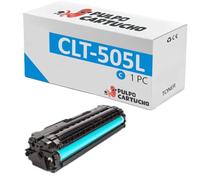 Pulpo Cartucho - Toner Genérico CLT-505L Cyan Compatible con Samsung CLT-C505L - Valido para Impresoras ProXpress C2600, C2620DW, C2620DW Premium Line, C2670FW, C2670FW Premium Line, C2680FX