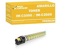 Pulpo Cartucho - Toner Genérico IM C3000 / IM C3500 Amarillo Compatible con Ricoh 842256/842252 - Valido para Impresoras IM C3000, IM C3000A, IM C3500, IM C3500A