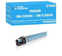 Pulpo Cartucho - Toner Genérico IM C3000 / IM C3500 Cyan Compatible con Ricoh 842258/842254 - Valido para Impresoras IM C3000, IM C3000A, IM C3500, IM C3500A