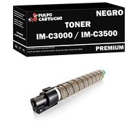Pulpo Cartucho - Toner Genérico IM C3000 / IM C3500 Negro Compatible con Ricoh 842255/842251 - Valido para Impresoras IM C3000, IM C3000A, IM C3500, IM C3500A