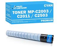 Pulpo Cartucho - Toner Genérico MP C2003, MP C2011, MP C2503 Cyan Compatible con Ricoh 841928 - Valido para Impresoras Aficio MP C2003, MP C2003SP, MP C2003ZSP, MP C2011SP, MP C2503SP, MP C2503ZSP