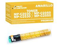 Pulpo Cartucho - Toner Genérico MP C2030, MP C2050, MP C2530, MP C2550 Amarillo Compatible con Ricoh 841199 - para Aficio MP C2030, MP C2050, MP C2050SPF, MP C2530, MP C2550, MP C2550CSP, MP C2550SPF