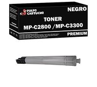 Pulpo Cartucho - Toner Genérico MP C2800 / MP C3300 Negro Compatible con Ricoh 841124 - Valido para Impresoras Aficio MP C2800, MP C2800AD, MP C2800spf, MP C3300, MP C3300AD, MP C3300spf