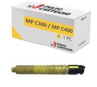 Pulpo Cartucho - Toner Genérico MP C300 / MP C400 Amarillo Compatible con Ricoh 841553 - para Aficio MP C300 C300ht C300hw C300sr C400 C400sr C401 C401sp C401spf C401sr C401srsp C401zsp C401zsrsp
