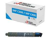 Pulpo Cartucho - Toner Genérico MP C300 / MP C400 Cyan Compatible con Ricoh Ref. 841551 - para Aficio MP C300 C300ht C300hw C300sr C400 C400sr C401 C401sp C401spf C401sr C401srsp C401zsp C401zsrsp