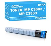 Pulpo Cartucho - Toner Genérico MP C3003 / MP C3503 Cyan Compatible con Ricoh 841820 - Valido para Impresoras Aficio MP C3003sp, Aficio MP C3003zsp, Aficio MP C3503sp