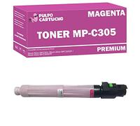 Pulpo Cartucho - Toner Genérico MP C305 Magenta Compatible con Ricoh 842081/841596 - Valido para Impresoras Aficio MP C305sp, Aficio MP C305spf