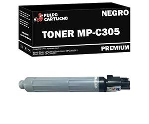 Pulpo Cartucho - Toner Genérico MP C305 Negro Compatible con Ricoh 842079/841618 - Valido para Impresoras Aficio MP C305sp, Aficio MP C305spf