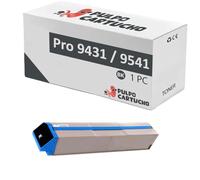 Pulpo Cartucho - Toner Genérico Pro 9431, Pro 9541 Negro Compatible con Oki 45536556 - para Oki Pro 9431DMe, 9431dn, 9431Ec, 9431Ev, 9431, 9541, 9541dn, 9541Ec, 9541Ev, 9542dn, 9542Ec, 9542Ev, 9542