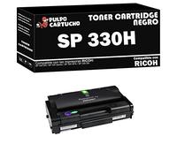 Pulpo Cartucho - Toner Genérico SP 330H Negro Compatible con Ricoh 408281 / Type SP330H - Valido para Impresoras SP 330, SP 330DN, SP 330SFN, SP 330SN