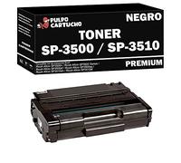 Pulpo Cartucho - Toner Genérico SP 3500 / SP 3510 Compatible con Ricoh Ref. 406990 - Valido para Las Impresoras Ricoh Aficio SP 3500, SP 3500n, SP 3500sf, SP 3500sp, SP 3510, SP 3510dn, SP 3510sf