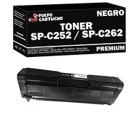 Pulpo Cartucho - Toner Genérico SP C252 / SP C262 Negro Compatible con Ricoh 407531/407716 - Valido para Impresoras Aficio SP C252dn, SP C252DNw, SP C252sf, SP C262DNw, SP C262SFNw