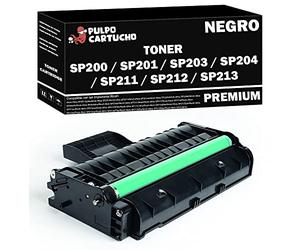 Pulpo Cartucho - Toner Genérico SP200, SP201, SP203, SP204, SP211, SP212, SP213 Negro Compatible con Ricoh 407999/407254 - para Ricoh Aficio Series SP 200 201 203 204 211 212 213