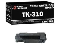 Pulpo Cartucho - Toner Genérico TK-310 Negro Compatible con Kyocera TK310 / 1T02F80EUC - Valido para Impresoras FS-2000D / FS-2000DN / FS-2000DTN / FS-3900DN / FS-3900DTN / FS-4000DN / FS-4000DTN
