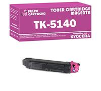 Pulpo Cartucho - Toner Genérico TK-5140 Magenta Compatible con Kyocera TK5140 / 1T02NRBNL0 - Valido para Impresoras ECOSYS M6030cdn / ECOSYS M6530cdn / ECOSYS P6130cdn