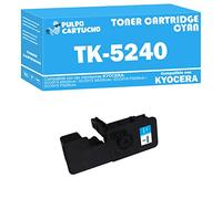 Pulpo Cartucho - Toner Genérico TK-5240 Cyan Compatible con Kyocera TK5240 / 1T02R7CNL0 - Valido para Impresoras ECOSYS M5526cdn / ECOSYS M5526cdw / ECOSYS P5026cdn / ECOSYS P5026cdw