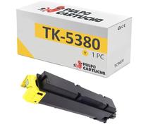 Pulpo Cartucho - Toner Genérico TK-5380 Amarillo Compatible con Kyocera TK5380 / TK-5380Y / Ref. 1T02Z0ANL0 - Valido para Impresoras ECOSYS PA4000cx, ECOSYS MA4000cifx