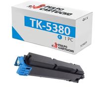 Pulpo Cartucho - Toner Genérico TK-5380 Cyan Compatible con Kyocera TK5380 / TK-5380C / Ref. 1T02Z0CNL0 - Valido para Impresoras ECOSYS PA4000cx, ECOSYS MA4000cifx
