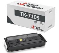 Pulpo Cartucho - Toner Genérico TK-7105 Negro Compatible con Kyocera 1T02P80NL0 - Valido para Impresoras TASKalfa 3010i, TASKalfa 3011i
