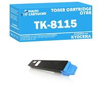 Pulpo Cartucho - Toner Genérico TK-8115 Cyan Compatible con Kyocera TK8115 / 1T02P3CNL0 - Valido para Impresoras ECOSYS M8124 CIDN/ECOSYS M8130 CIDN/ECOSYS M8130 CIN