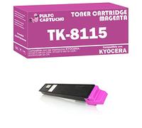 Pulpo Cartucho - Toner Genérico TK-8115 Magenta Compatible con Kyocera TK8115 / 1T02P3BNL0 - Valido para Impresoras ECOSYS M8124 CIDN/ECOSYS M8130 CIDN/ECOSYS M8130 CIN