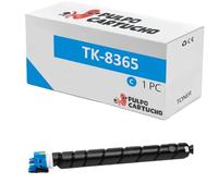 Pulpo Cartucho - Toner Genérico TK-8365 Cyan Compatible con Kyocera TK8365 / 1T02YPCNL0 - Valido para Impresoras Taskalfa 2554 Ci