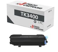 Pulpo Cartucho - Toner Genérico TK3400 Negro Compatible con Kyocera TK-3400 / 1T0C0Y0NL0 - Valido para Impresoras Ecosys PA4500x, PA4500x KL3, MA4500fx, MA4500fx KL3, MA4500x, MA4500x KL3