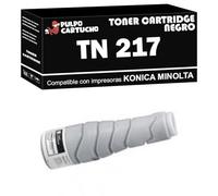 Pulpo Cartucho - Toner Generico TN-217 Negro Compatible con Konica Minolta 223/283 - Valido para Impresoras Lexmark X 3500 / X 3530 / X 3550 / X 4500 / X 4530 / X 4550 / X 4550