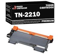 Pulpo Cartucho - Toner Genérico TN2210 Negro Compatible con Brother TN-2210 - Valido para Impresoras DCP 7055 7055W 7060 7060D 7065DN / HL 2130 2135W 2240D 2250DN 2270DW / MFC 7360N 7460DN 7860DW
