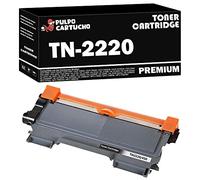 Pulpo Cartucho - Toner Genérico TN2220 Negro Compatible con Brother TN-2220 - Valido para Impresoras DCP 7055 7055W 7060 7060D 7065DN / HL 2130 2135W 2240D 2250DN 2270DW / MFC 7360N 7460DN 7860DW