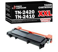 Pulpo Cartucho - Toner Genérico TN2420, TN2410 XXL Negro Compatible con Brother TN-2420, TN-2410 - para DCP L2510D L2530DW L2550DN, HL L2310D L2350DW L2370DN L2375DW, MFC L2710DW L2730DW L2750DW