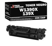 Pulpo Cartucho - Toner Genérico W1390X Negro Compatible con HP 139X - Valido para Impresoras LaserJet Pro 3001, 3002, 3003, 3004, LaserJet Pro MFP 3002, 3101, 3102, 3103, 3104