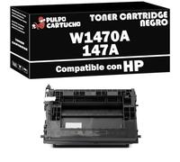 Pulpo Cartucho - Toner Genérico W1470A Negro Compatible con HP 147A Negro - Valido para Impresoras Laserjet Enterprise M634, M635, M636, M610, M611, M612