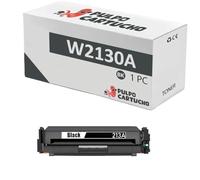 Pulpo Cartucho - Toner Genérico W2130A Negro Compatible con HP 213A / W2130 - para Color LaserJet Enterprise 5700dn, 6700dn, 6701dn / MFP 6800dn, 5800dn, 5800f / Flow MFP 5800zf, 6800zfw+, 6800zf