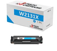 Pulpo Cartucho - Toner Genérico W2131X Cyan Compatible con HP 213X / W2131 - para Color LaserJet Enterprise 5700dn, 6700dn, 6701dn / MFP 6800dn, 5800dn, 5800f / Flow MFP 5800zf, 6800zfw+, 6800zf