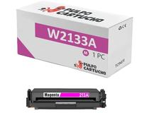Pulpo Cartucho - Toner Genérico W2133A Magenta Compatible con HP 213A / W2133 - para Color LaserJet Enterprise 5700dn, 6700dn, 6701dn / MFP 6800dn, 5800dn, 5800f / Flow MFP 5800zf, 6800zfw+, 6800zf