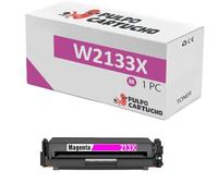 Pulpo Cartucho - Toner Genérico W2133X Magenta Compatible con HP 213X / W2133 - para Color LaserJet Enterprise 5700dn, 6700dn, 6701dn / MFP 6800dn, 5800dn, 5800f / Flow MFP 5800zf, 6800zfw+, 6800zf