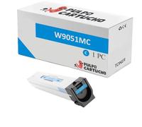 Pulpo Cartucho - Toner Genérico W9051 Cyan Compatible con HP W9051MC - Valido para Impresoras Color LaserJet Managed Flow MFP E87640z, E87650z, E87655z, E87660z