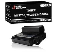 Pulpo Cartucho- Toner ML-3750 / ML-3753 / MLT-D305L Negro Compatible con Samsung SV048A - Remanufacturado-Valido para Impresoras Samsung ML-3750ND / ML-3753ND