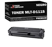 Pulpo Cartucho- Toner MLT-D111S Negro Compatible con Samsung SU810A - Remanufacturado-Valido para Impresoras Samsung Xpress-2078W/M2020W/M2021W/M2022W/M2026W/M2070/M2071 Series/M2078 Series/SL-M2022W