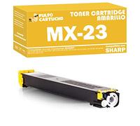 Pulpo Cartucho - Toner MX-23 Amarillo Compatible con Sharp MX-23GTYA / Ref. MX23GTYA - Valido para Impresoras MX 1810U / MX 2010 / MX 2314 / MX 2614N / MX 2616N / MX 3111U / MX 3114N