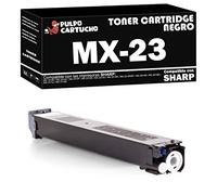 Pulpo Cartucho - Toner MX-23 Negro Compatible con Sharp MX-23GTBA / Ref. MX23GTBA - Valido para Impresoras MX 1810U / MX 2010 / MX 2314 / MX 2614N / MX 2616N / MX 3111U / MX 3114N