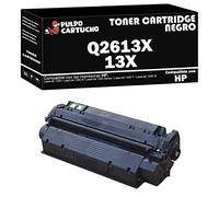 Pulpo Cartucho - Toner Negro Compatible con HP Q2613X / Ref. 13X - 4,000 Páginas - Valido para Impresoras Laserjet 1300 Series