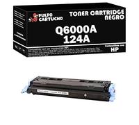 Pulpo Cartucho - Toner Q6000A Negro Compatible con HP Q6000A / Ref. 124A - Valido para Impresoras Color Laserjet Series 1600/2600 / 2605 / CM1000 / CM1015 / CM1015 MFP / CM1017 / CM1017 MFP