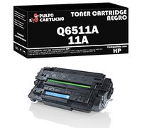 Pulpo Cartucho - Toner Q6511A Negro Compatible con HP Q6511A / Ref. 11A - Valido para Impresoras Laserjet 2400/2410 / 2410 N / 2420/2420 D / 2420 DN / 2420 N / 2430 DTN / 2430 N / 2430 T / 2430 TN