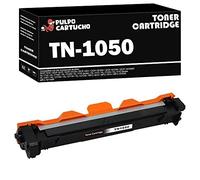 Pulpo Cartucho - Toner TN1050 Negro Compatible con Brother TN-1050 - Valido para Impresoras DCP 1510, 1512, 1601, 1610, 1612, 1616 / HL 1110, 1112, 1201, 1210, 1211, 1212 / MFC 1810, 1815, 1910, 1911