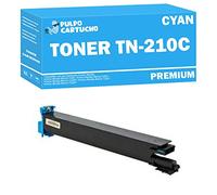 Pulpo Cartucho - Toner TN210 Cyan Compatible con Konica Minolta TN-210 / Ref. TN210C/8938-512 - Valido para Impresoras Bizhub C250 / Bizhub C252P / Bizhub C252 / Bizhub C252P