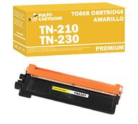 Pulpo Cartucho - Toner TN210 / TN230 Amarillo Compatible con Brother TN-230 / TN-210 / Ref. TN230Y - Valido para Impresoras DCP 9010 / HL 3000, 3040, 3045, 3070, 3075 / MFC 9120, 9125, 9320, 9328